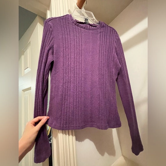 Dark Purple Sweater Worn 1x ONLY for Film Interview - Limited Edition 🎬💜💟 - Picture 1 of 5